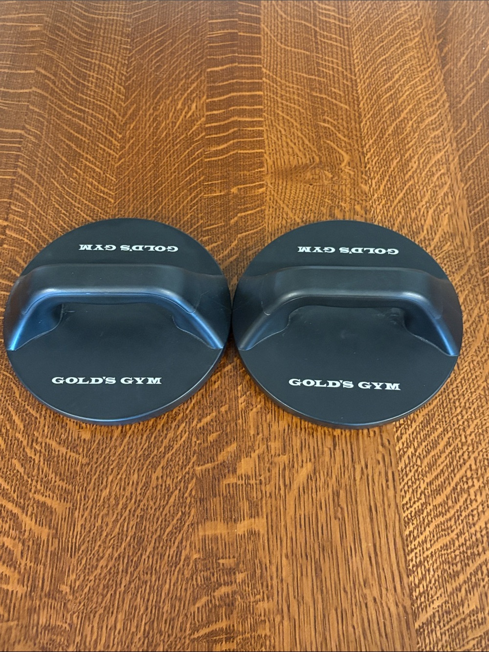Gold's Gym Black Rotating Push-Up Handle set. Non slip base.